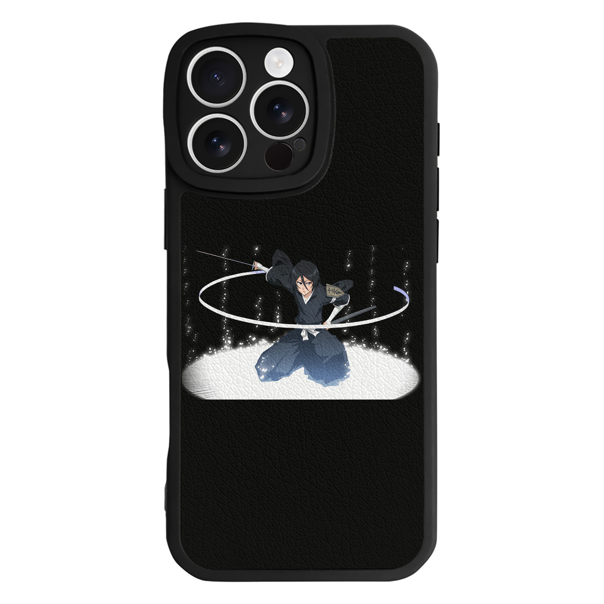 （画像用） ブリーチ 朽木ルキア BLEACH Kuchiki Rukia 【iPhone 16シリーズ対応】シリコンスマホケース（レザー調） 材質：シリコン